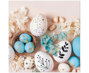 Serwetki papierowe PAW Wielkanoc Jajka wielkanocne 33 cm x 33 cm 20 szt