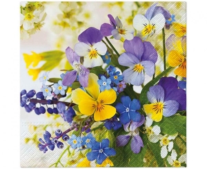 Serwetki papierowe PAW Wiosenne kwiaty 33 cm x 33 cm 20 szt