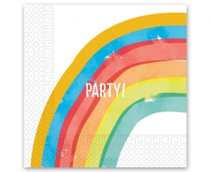 Serwetki papierowe Rainbow Party rozm. 33 x 33 cm 20 szt