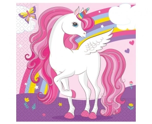 Serwetki papierowe Unicorn Rainbow Colors rozm. 33 cm x 33 cm 20 szt