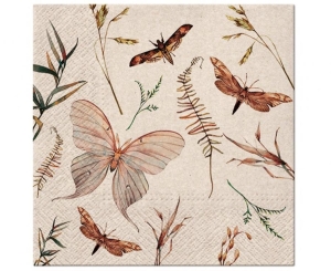 Serwetki papierowe We Care Moths 33 cm x33 cm 20 szt