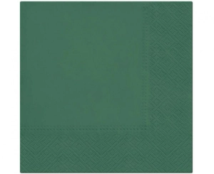 Serwetki PAW gładkie jednokolorowe Holly Green 33 xm x 33 cm 20 szt