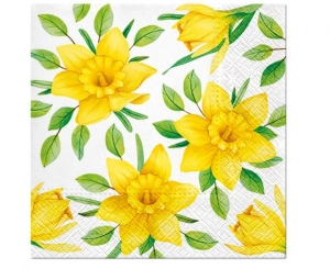 Serwetki PAW wzorzyste Daffodils in Bloom 33 xm x 33 cm 20 szt
