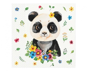 Serwetki PAW wzorzyste Flower Panda 33 xm x 33 cm 20 szt