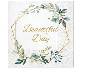 Serwetki PAW wzorzyste Leaves Frame 33 xm x 33 cm 20 szt