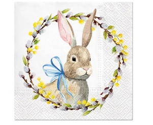 Serwetki PAW wzorzyste Rabbit with Catkins 33 xm x 33 cm 20 szt
