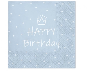 Serwetki PAW wzorzyste Special Day (light blue) 33 xm x 33 cm 20 szt