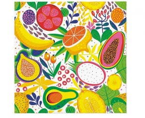 Serwetki PAW wzorzyste Tropical Delight 33 cm x 33 cm 20 szt