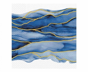 Serwetki PAW wzorzyste Watercolor Waves 33 xm x 33 cm 20 szt
