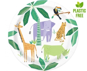 Talerzyki papierowe "Animal Safari" 23 cm 8 szt