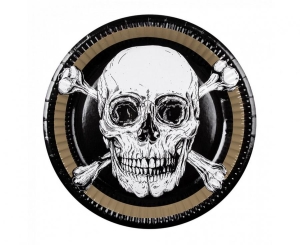 Talerzyki papierowe "Piraci" 23 cm 10 szt