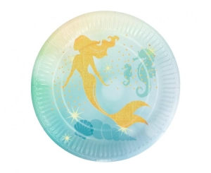 Talerzyki papierowe Syrena 23 cm 10 szt