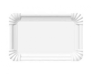 Talerzyki papierowe White 13x20 cm 100 szt