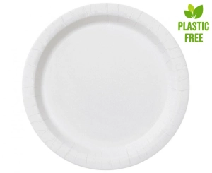 Talerzyki papierowe białe rozm. 23 cm 8 szt