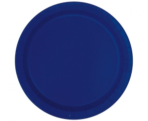 Talerzyki papierowe granatowe 23 cm 16 szt