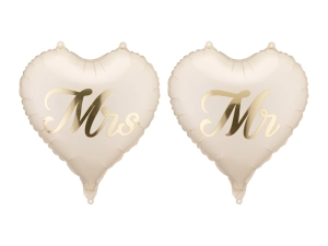 Balony foliowe serca MR i MRS 45 cm