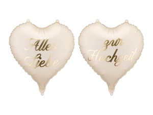 Balony foliowe serca Alles Liebe zur Hochzeit 45 cm