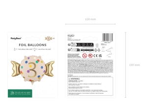 Balon foliowy Cukierek 3 61x37 cm
