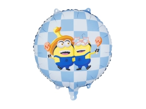Balon foliowy pastylka Minionki  35 cm x 35 cm