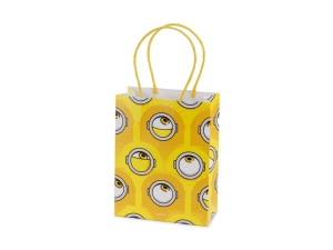 Torebki papierowe na upominki Minionki 12x15.5x6 cm żółte