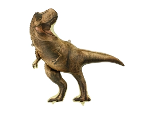 Balon foliowy Jurassic World T-Rex 92x98 cm brązowy