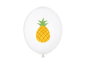 Balony 30 cm Ananas Crystal Clear