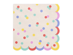Serwetki Konfetti, 33x33 cm, mix