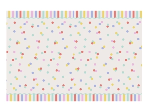 Obrus papierowy Konfetti, 180x120 cm, mix