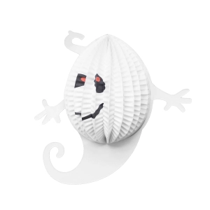 Dekoracja wisząca Halloween Duch honeycomb 19x19,5cm