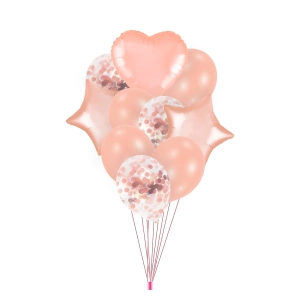 Zestaw balonów rose gold