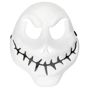 Maska Halloween Duch biała 23x19cm