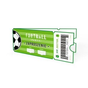 Zaproszenie na imprezę Football 6szt.