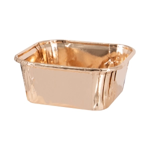 Foremki do pieczenia kwadratowe rose gold 10szt.