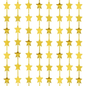 Kurtyna imprezowa Gwiazdki złota 100x200cm