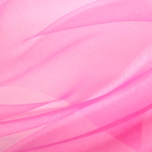 Organza gładka różowa 0,16x9m