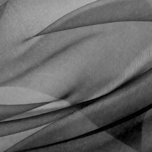 Organza gładka czarna 0,16x9m