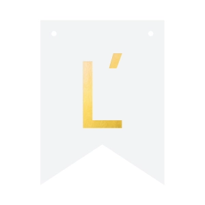 Baner DIY 16 cm - literka L’