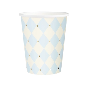 Kubek w romby niebieskie Baby 220ml 6szt.