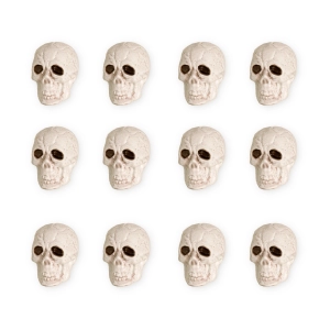 Halloween dekoracja Czaszki 12 szt.