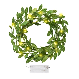 Girlanda LED listki zielone 300cm