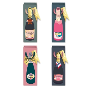 Torebki na prezenty Cheers 12szt. mix