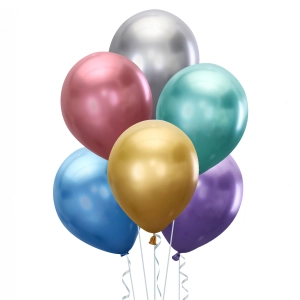 Balony chrom 12cali 5szt. mix