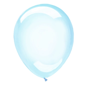 Balony transparentne niebieski 10cali 12szt.