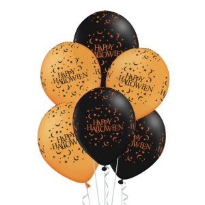 Balony Happy Halloween 12cali 6szt. zestaw