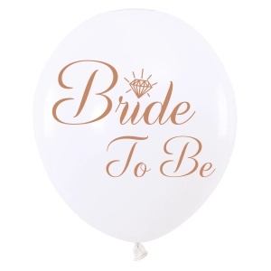 Balony Bride to be białe 12cali 100szt.