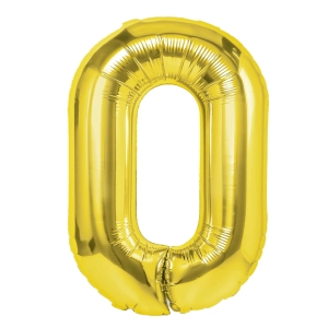 Balon foliowy litera O złoty 70cm