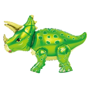 Balon foliowy Triceratops zielony 91x55cm