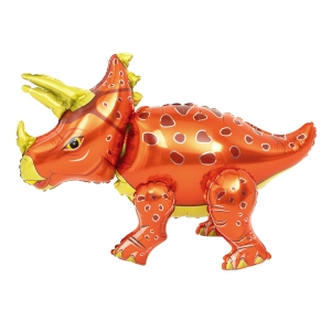 Balon foliowy Triceratops czerwony 91x55cm