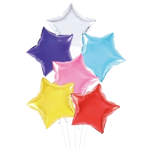 Balon foliowy Gwiazda 6szt. mix