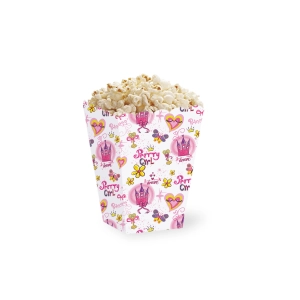 Pudełka na popcorn Pretty girl princess 6szt